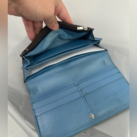 Longchamp black continental snap wallet - Picture 3 of 7